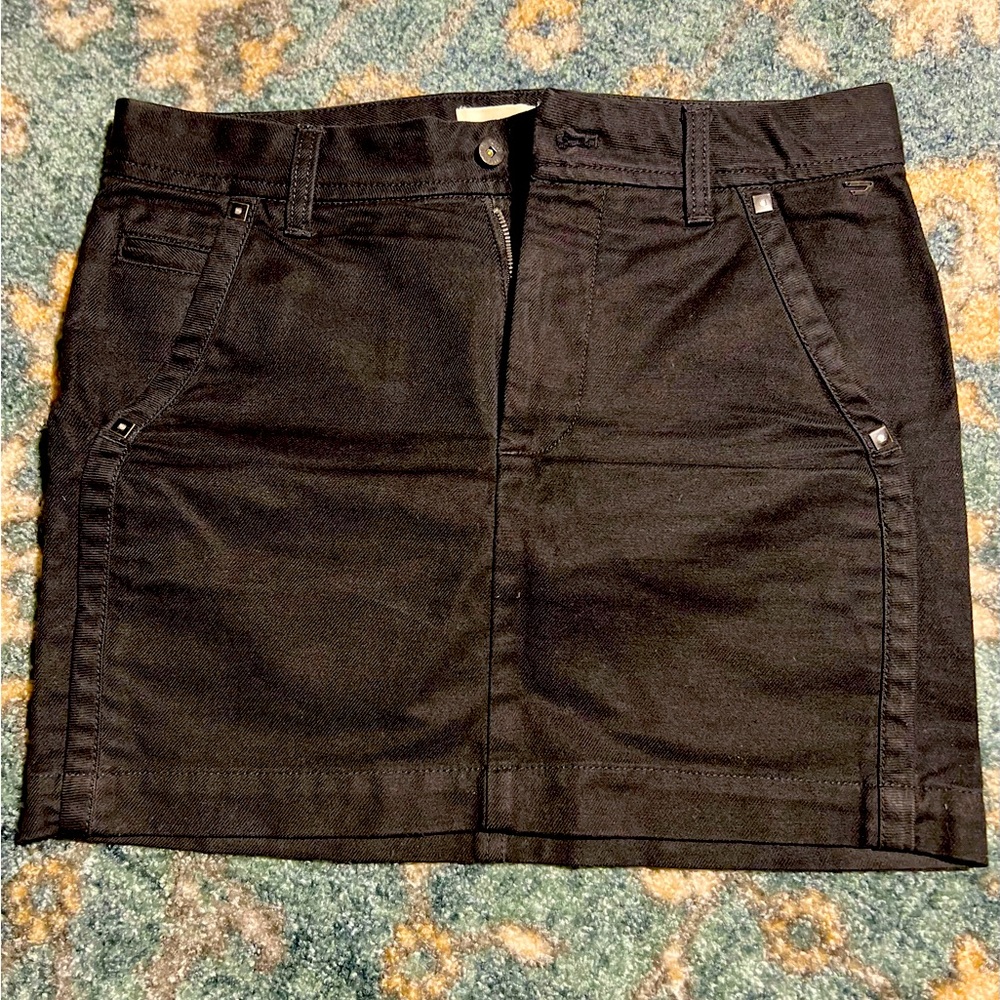 00s Diesel Black Denim Mini Skirt